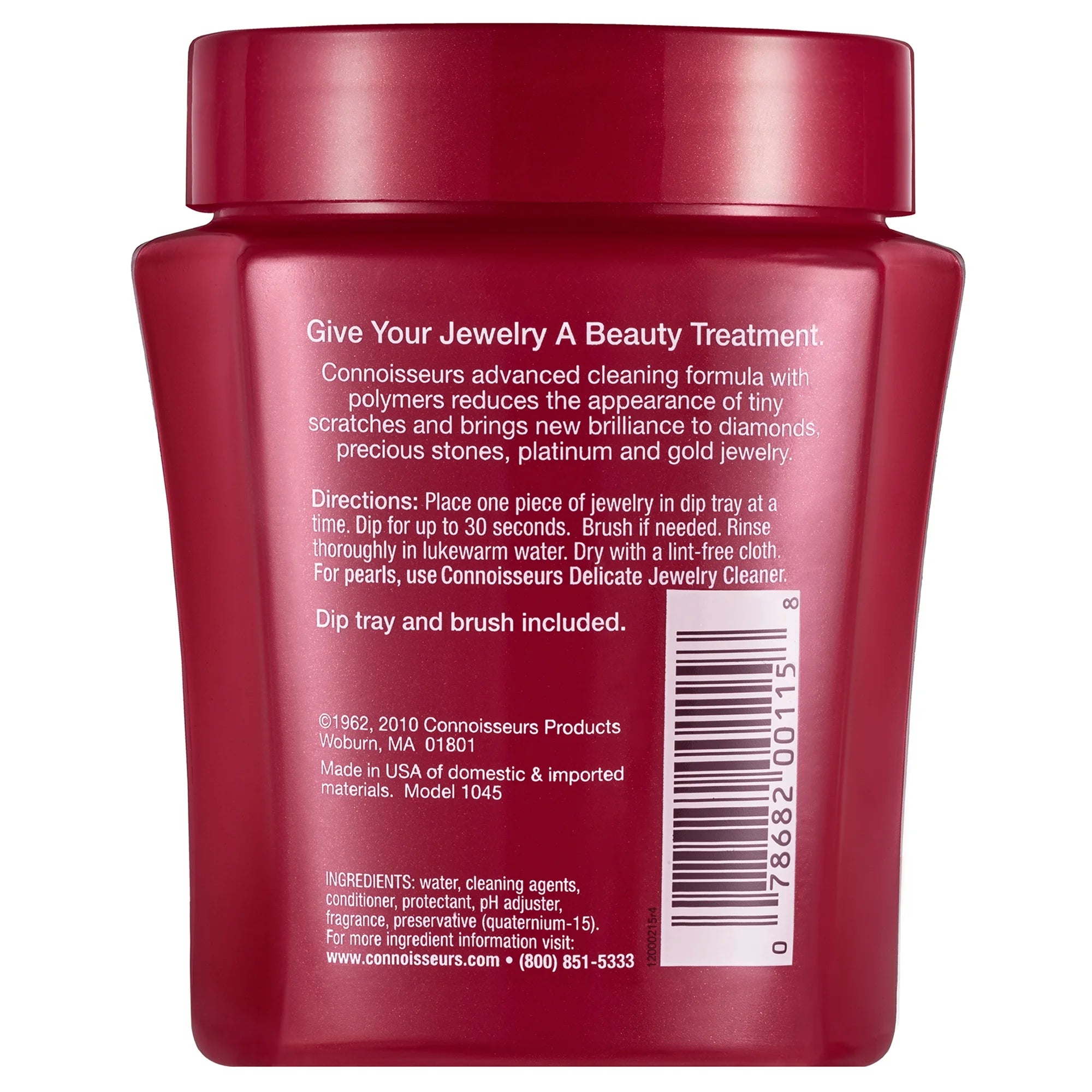 Fine Jewelry Cleaner Solution for Gold, Diamonds, Platinum, and Gemstones, 8 Fl Oz